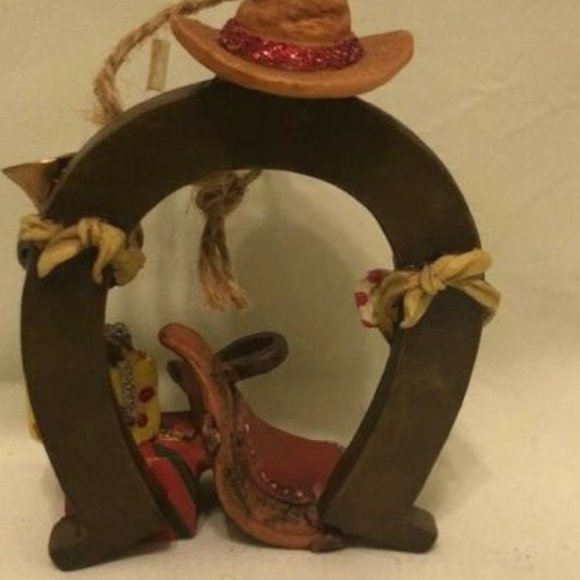 KURT ADLER WESTERN HORSESHOE CHRISTMAS ORN… - Picture 5 of 5